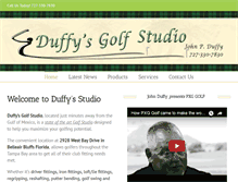 Tablet Screenshot of duffysgolfstudio.com